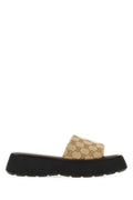 Beige Logo Sandals 1