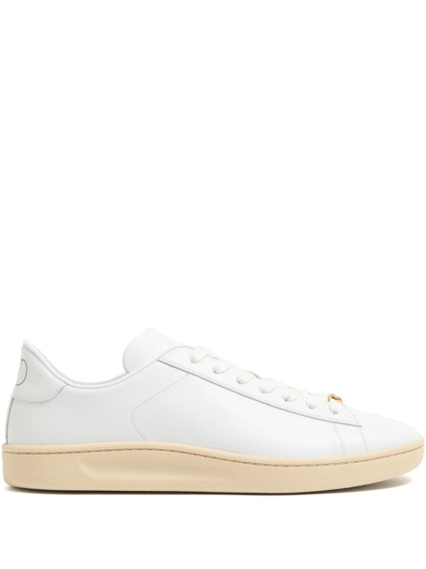 White Leather Sneakers 1