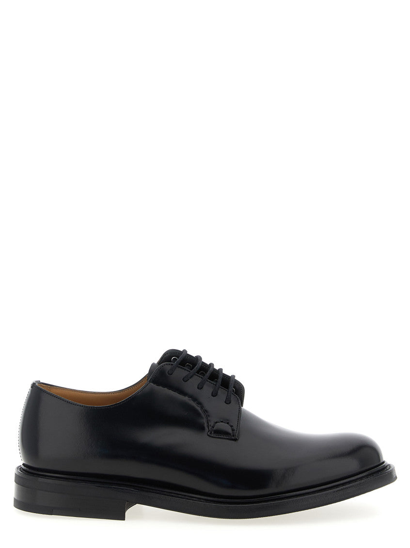 Black Leather Lace Up Shoes 1