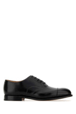 Black Leather Lace-up Shoes 1