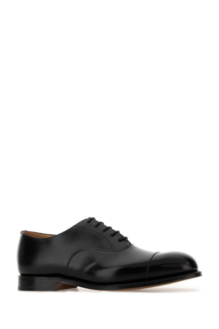 Black Leather Lace-up Shoes 2