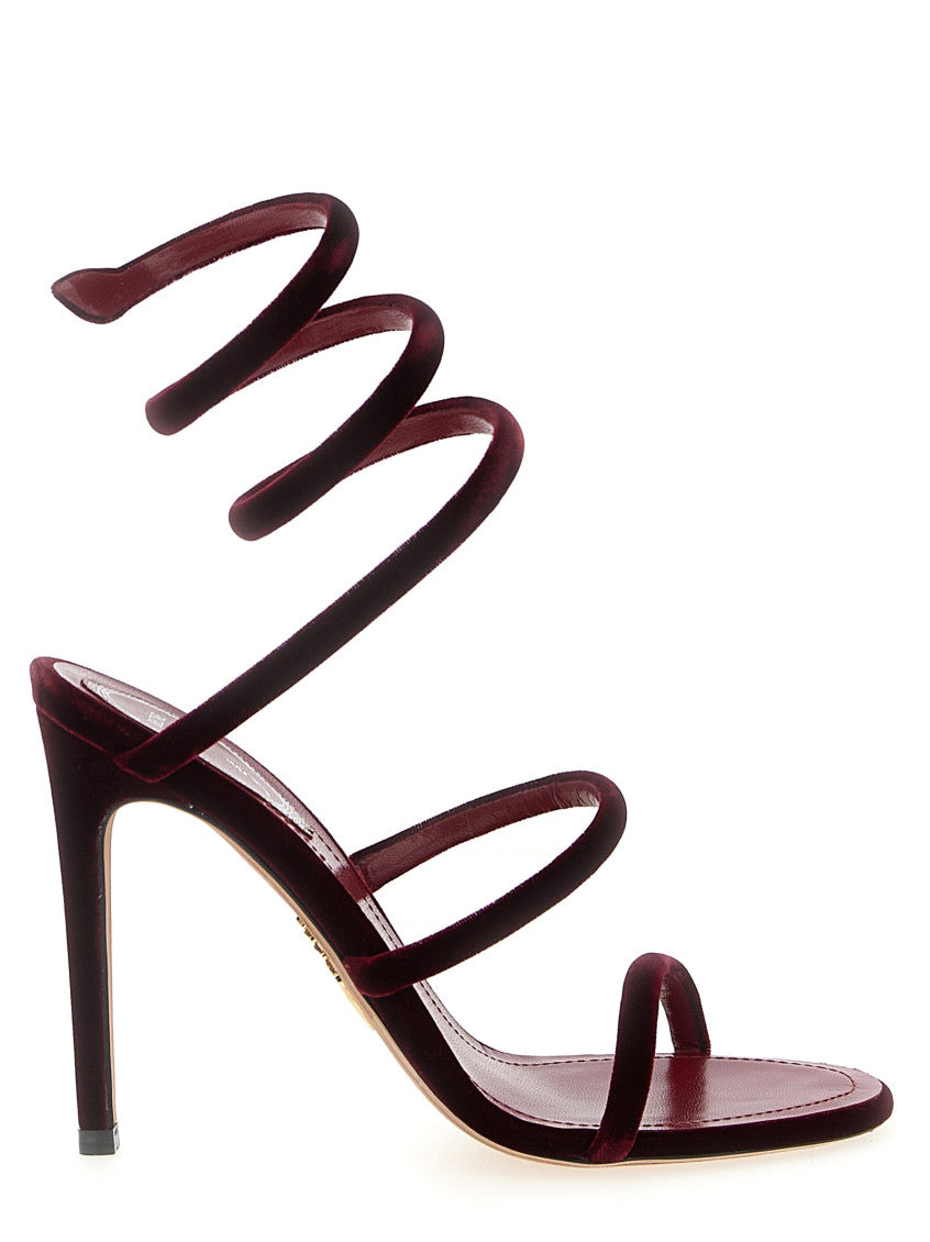 Red Open Toe Heels 1