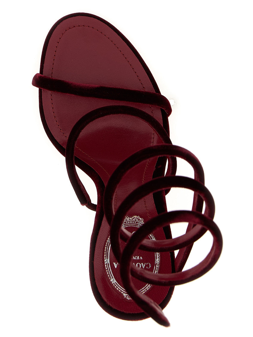 Red Open Toe Heels 4