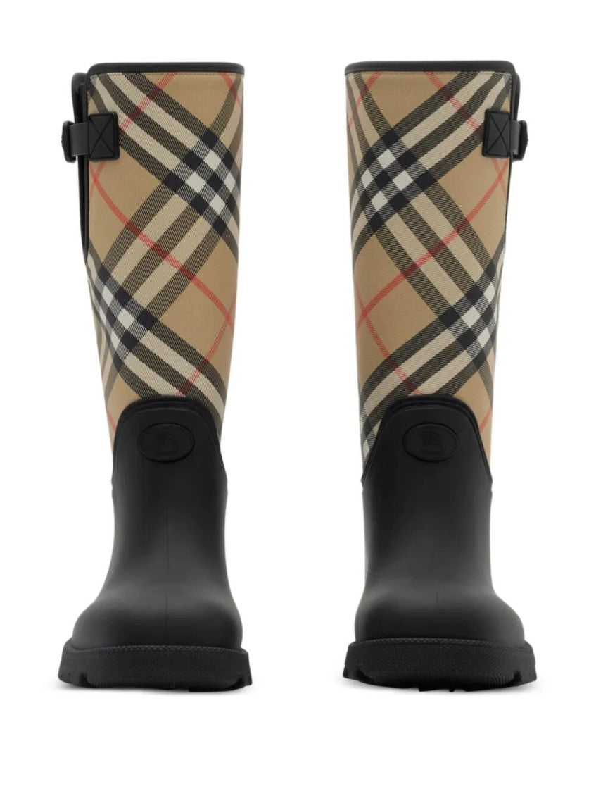 Black Round Toe Boots 2