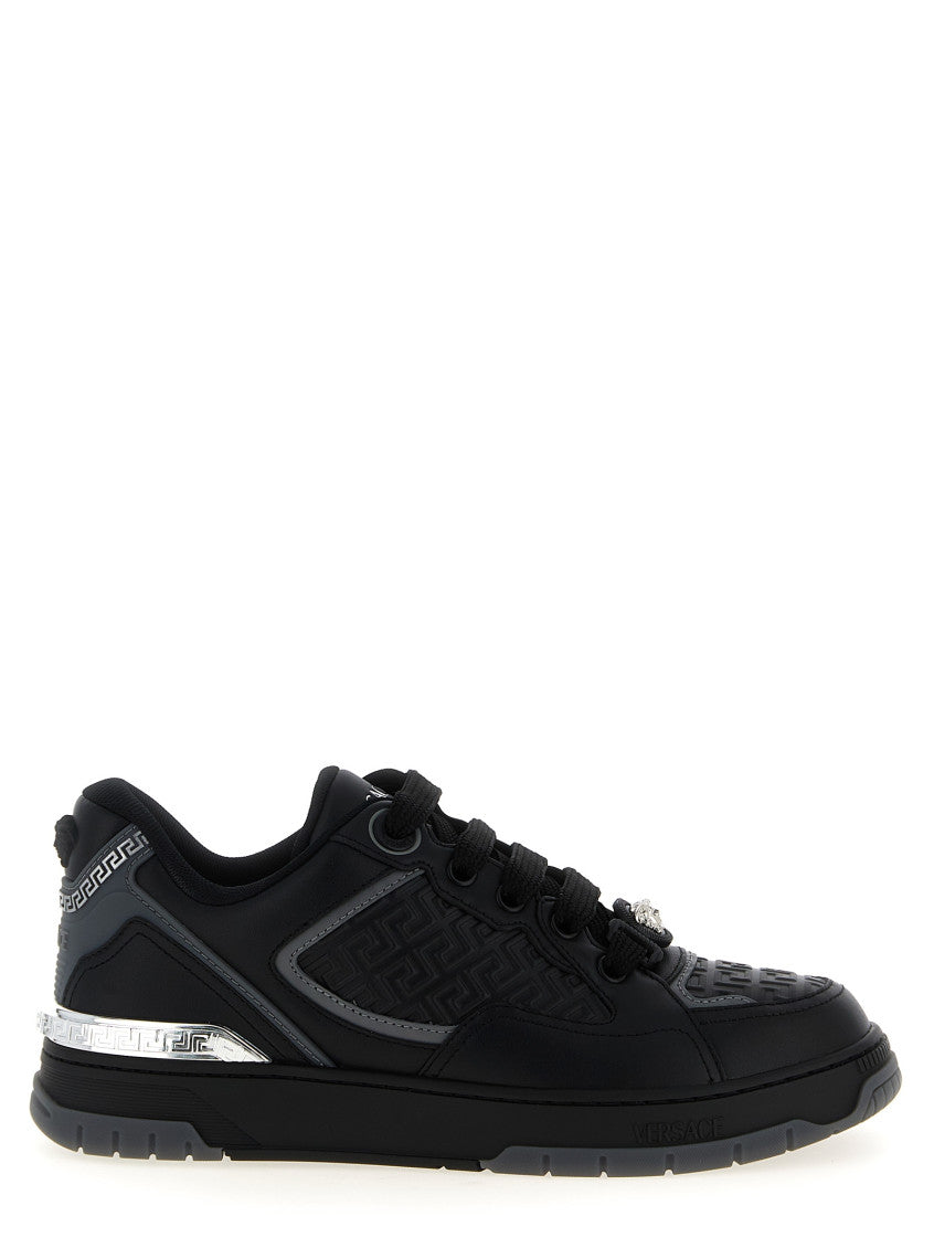 Black Lace Up Sneakers 1