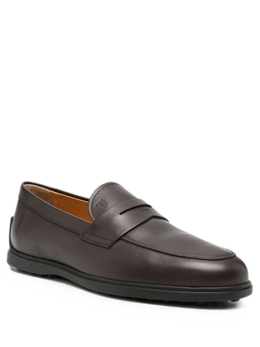 Brown Logo Collection Loafers 2