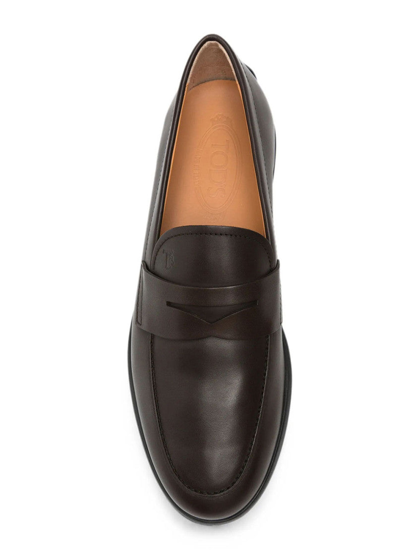 Brown Logo Collection Loafers 3