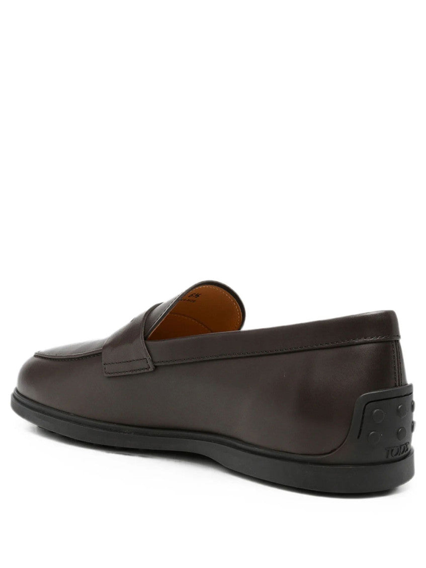 Brown Logo Collection Loafers 4