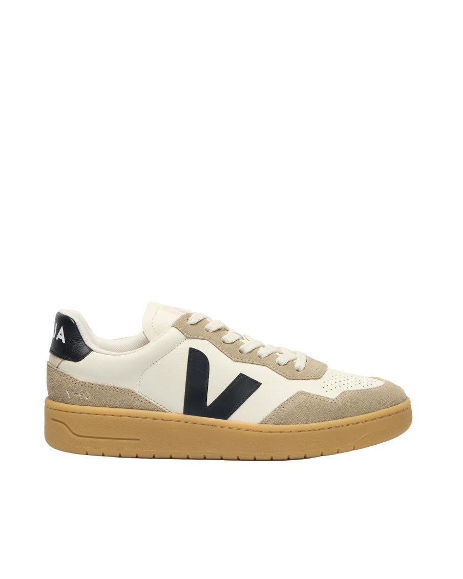 BlackWhite  Color Block Sneakers 1