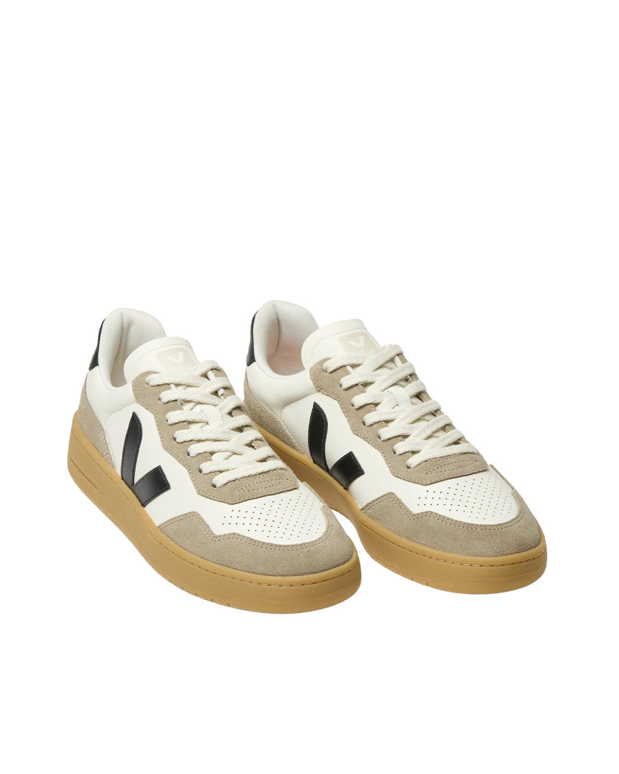 BlackWhite  Color Block Sneakers 2