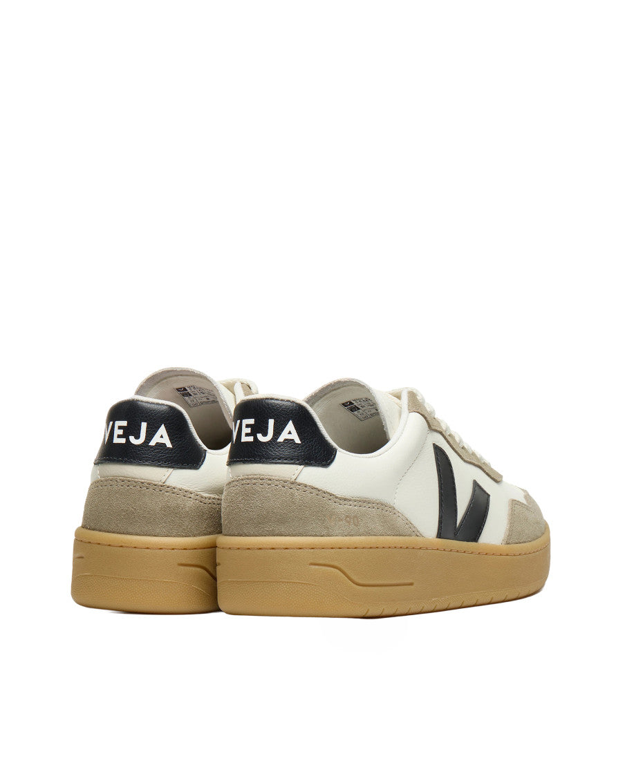 BlackWhite  Color Block Sneakers 3