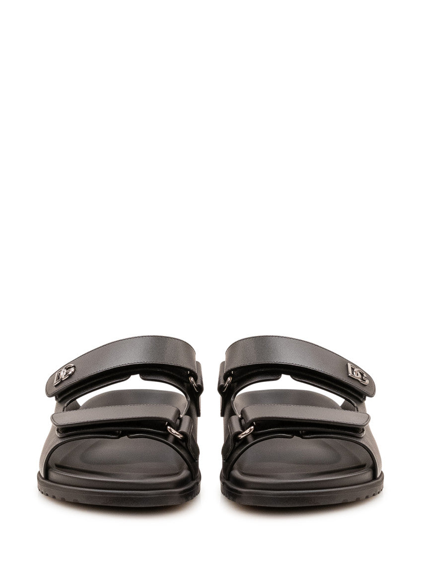Black Velcro Sandals 2