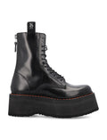 Black Lace Up Boots 1