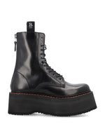 Black Lace Up Boots 1