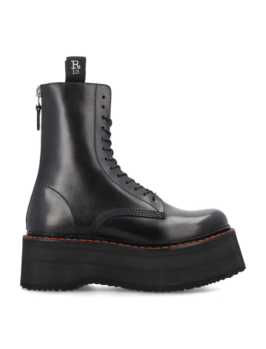 Black Lace Up Boots 5