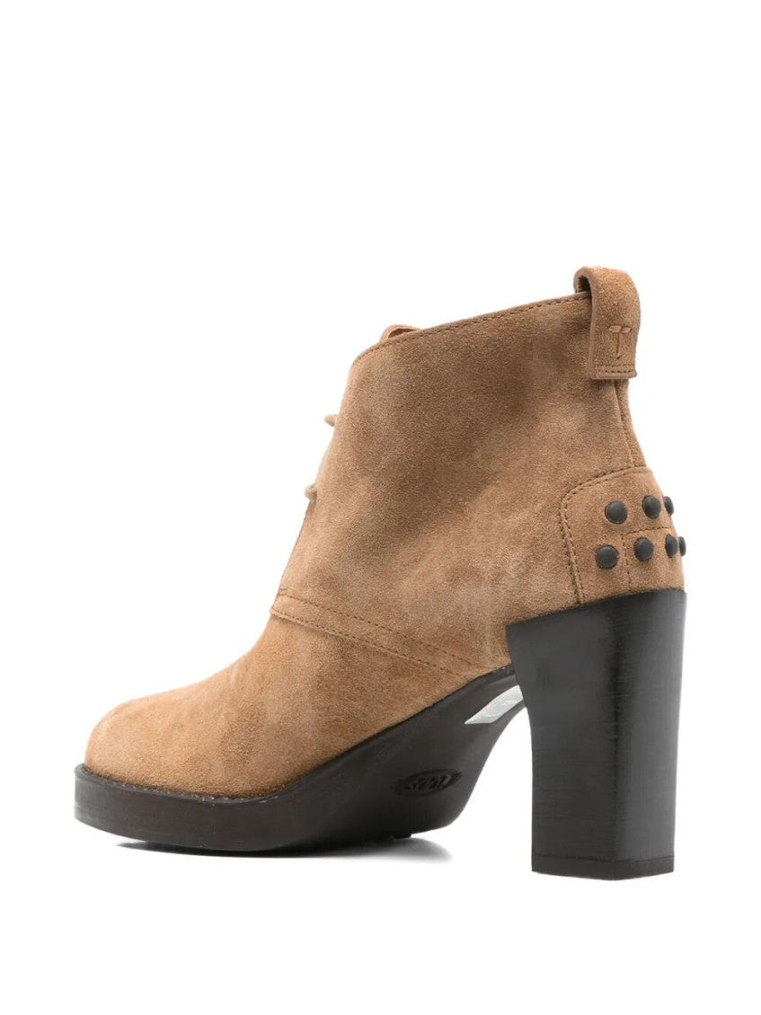 Brown Lace Up Boots 3