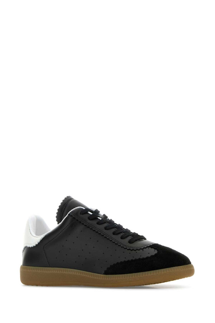 Black Leather Bryce Sneakers 2