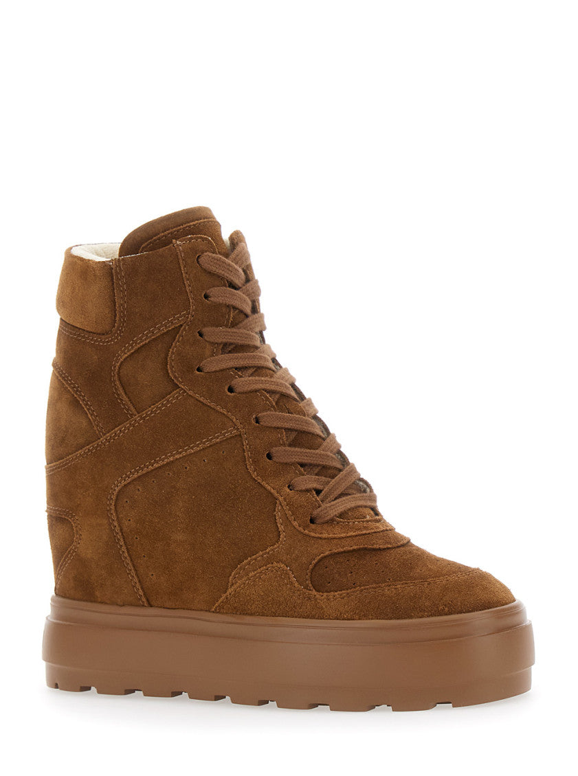 Brown Lace Up Sneakers 2