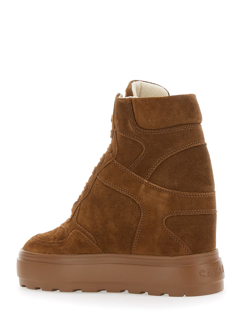 Brown Lace Up Sneakers 3