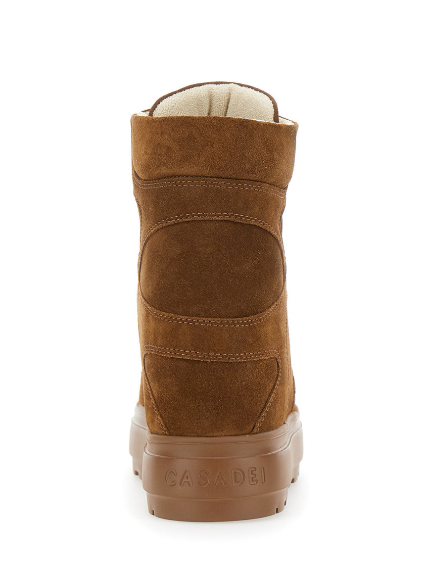 Brown Lace Up Sneakers 4