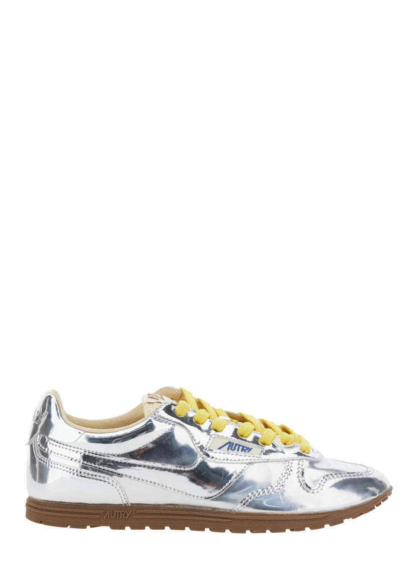 Silver Logo Sneakers 1