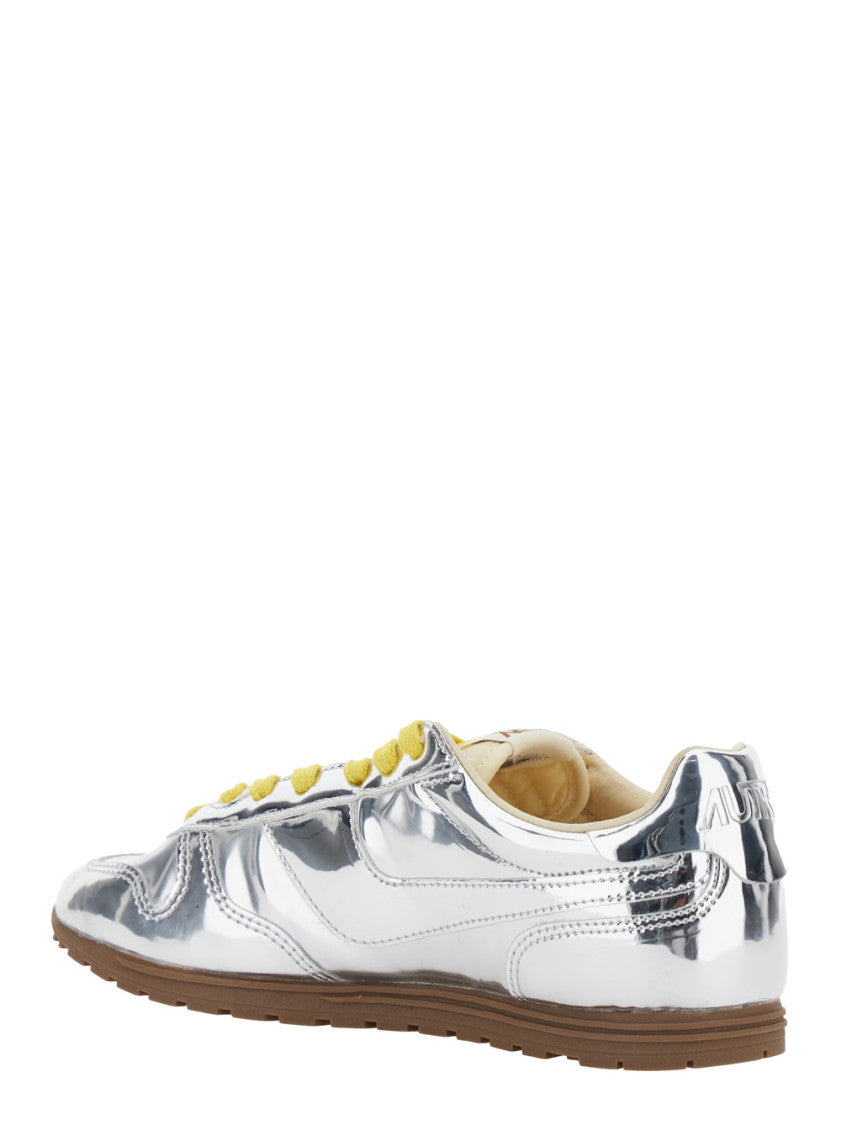 Silver Logo Sneakers 3