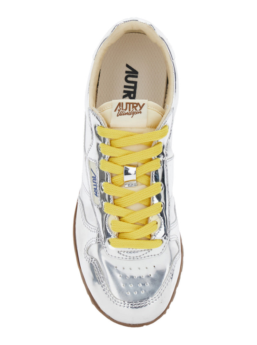 Silver Logo Sneakers 4