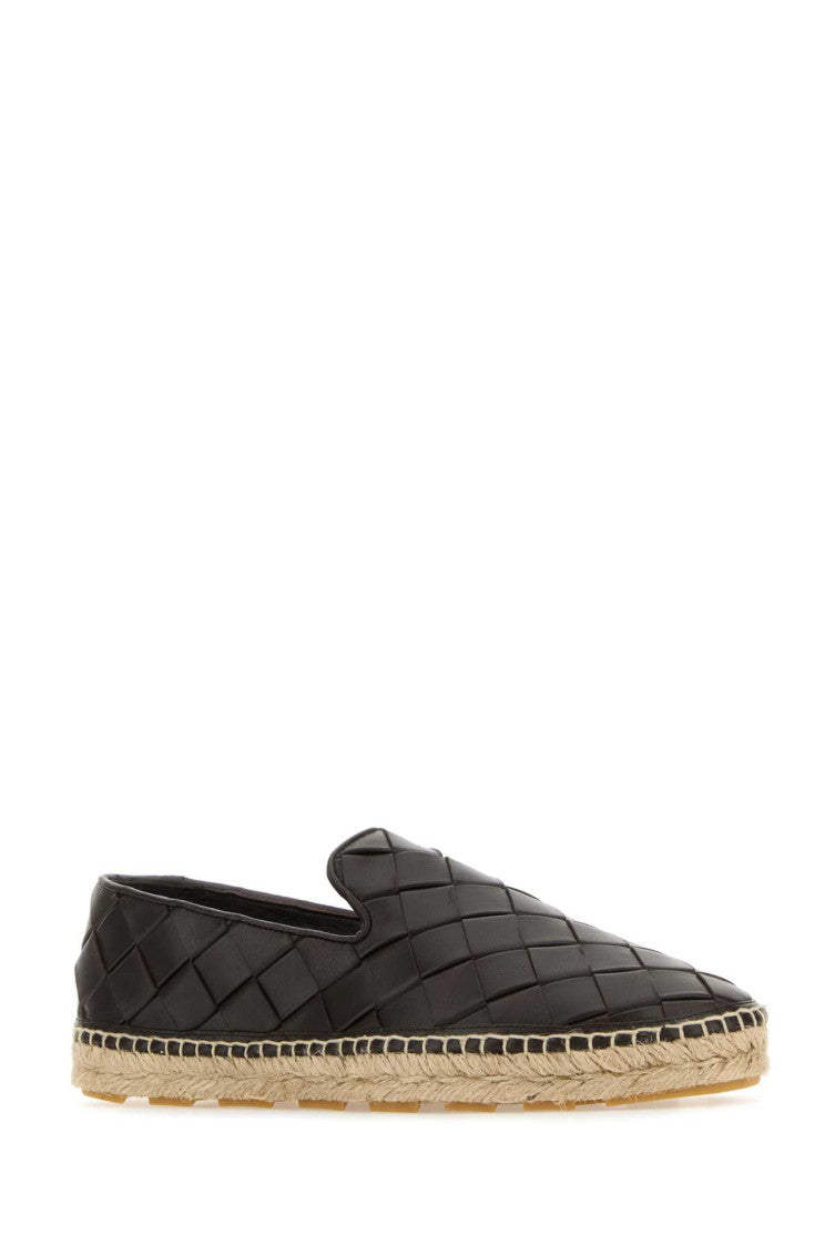 Dark Brown Leather Espadrillas 2
