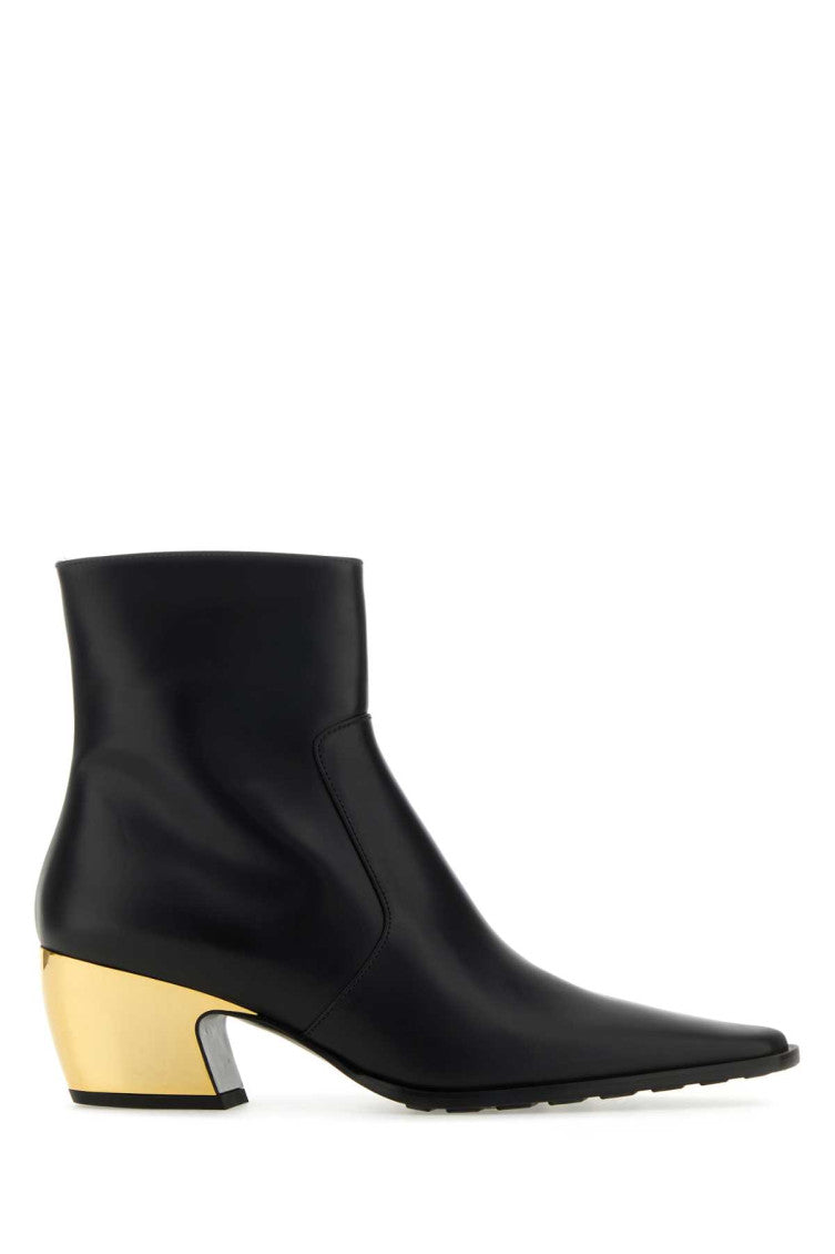 Black Leather Ankle Boots 1