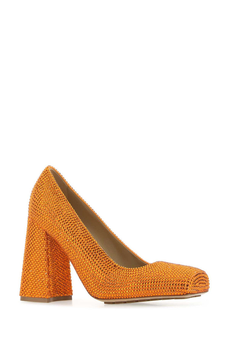 Orange Rhinestones Pumps 2