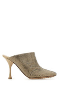 Beige Embellished Slip On Mules 1
