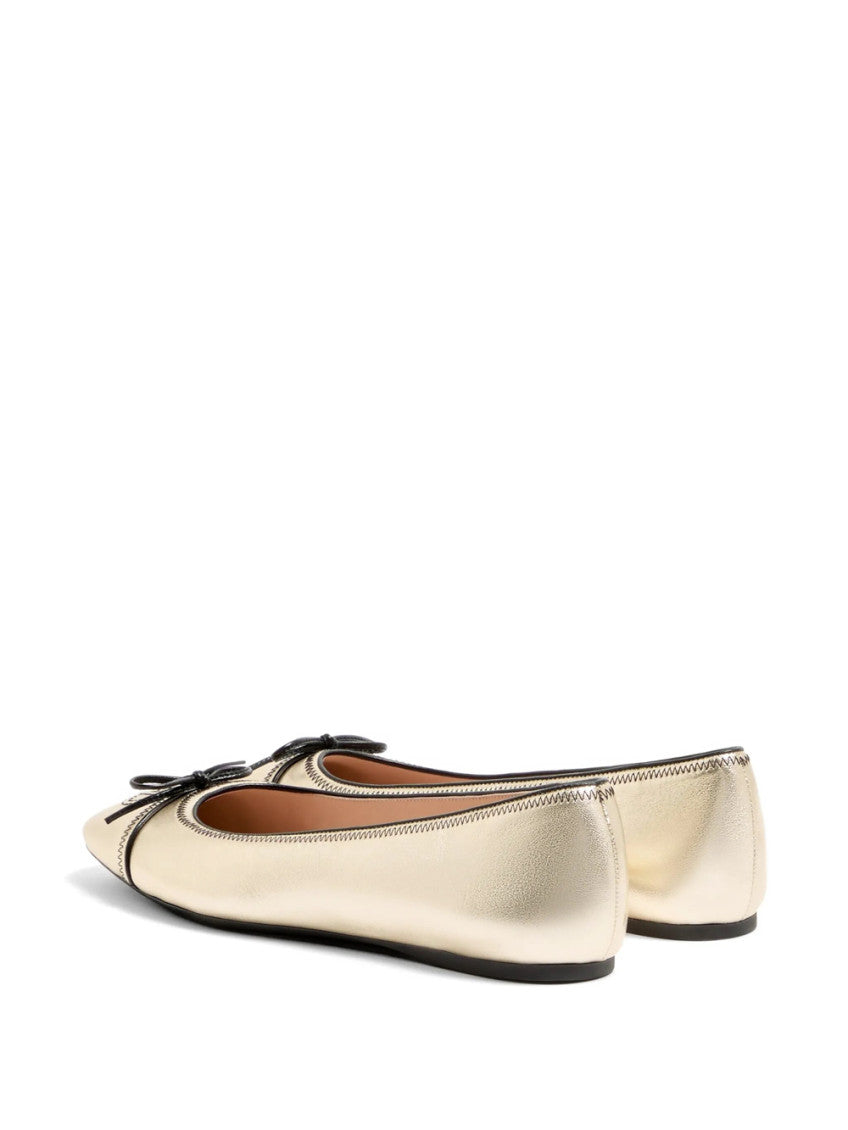 Golden Logo Ballet Flats 4