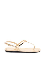 Golden Logo Sandals 1