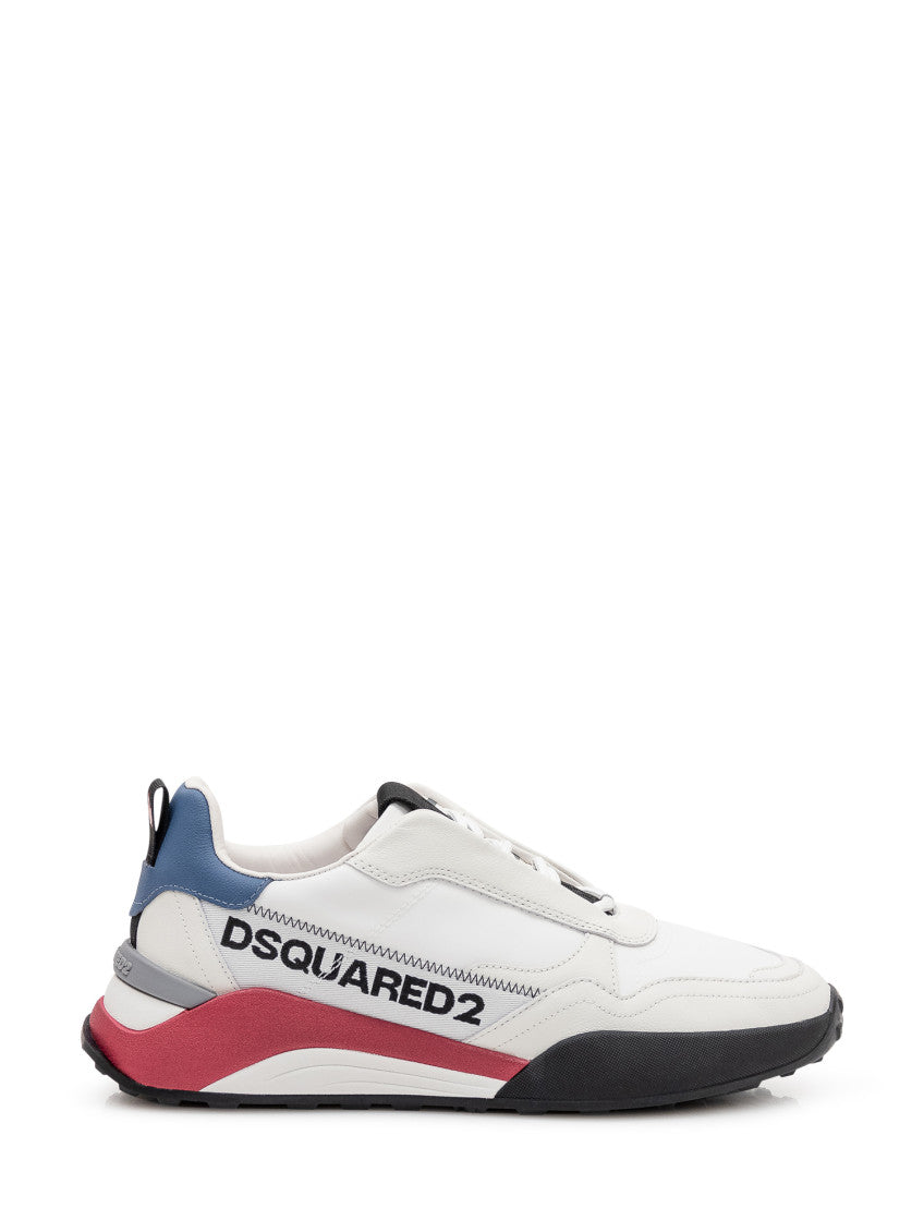 White Logo Trainer Sneakers 1