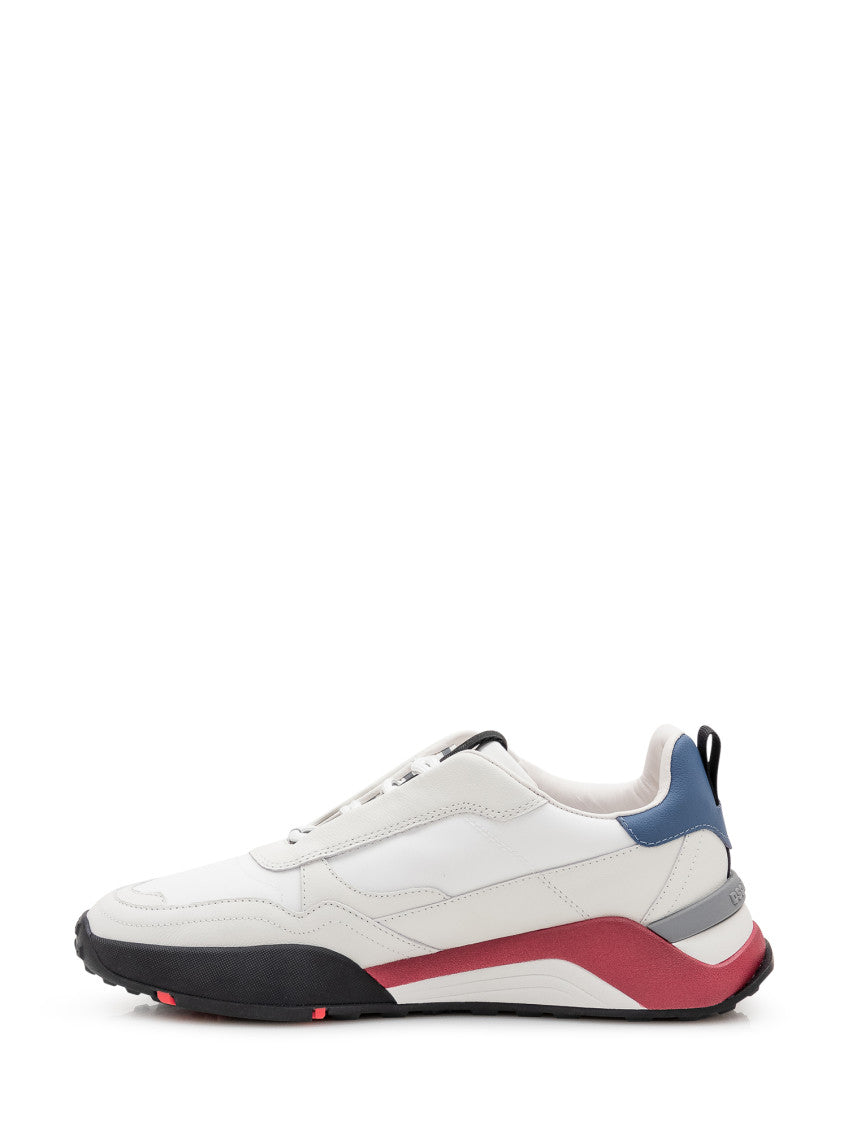 White Logo Trainer Sneakers 4