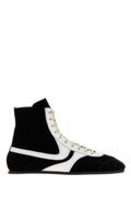 BlackWhite Color Block Sneakers 1
