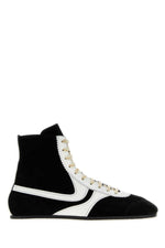 BlackWhite Color Block Sneakers 1