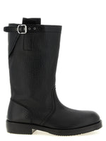 Black Biker Boots 1