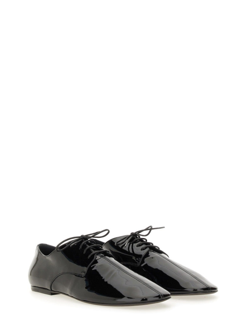 Black Shiny Lace Ups Shoes 2
