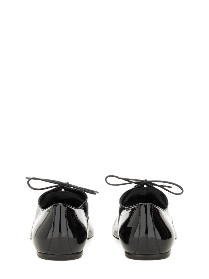 Black Shiny Lace Ups Shoes 3