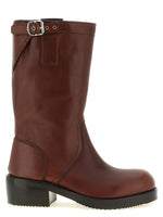 Brown Biker Boots 1