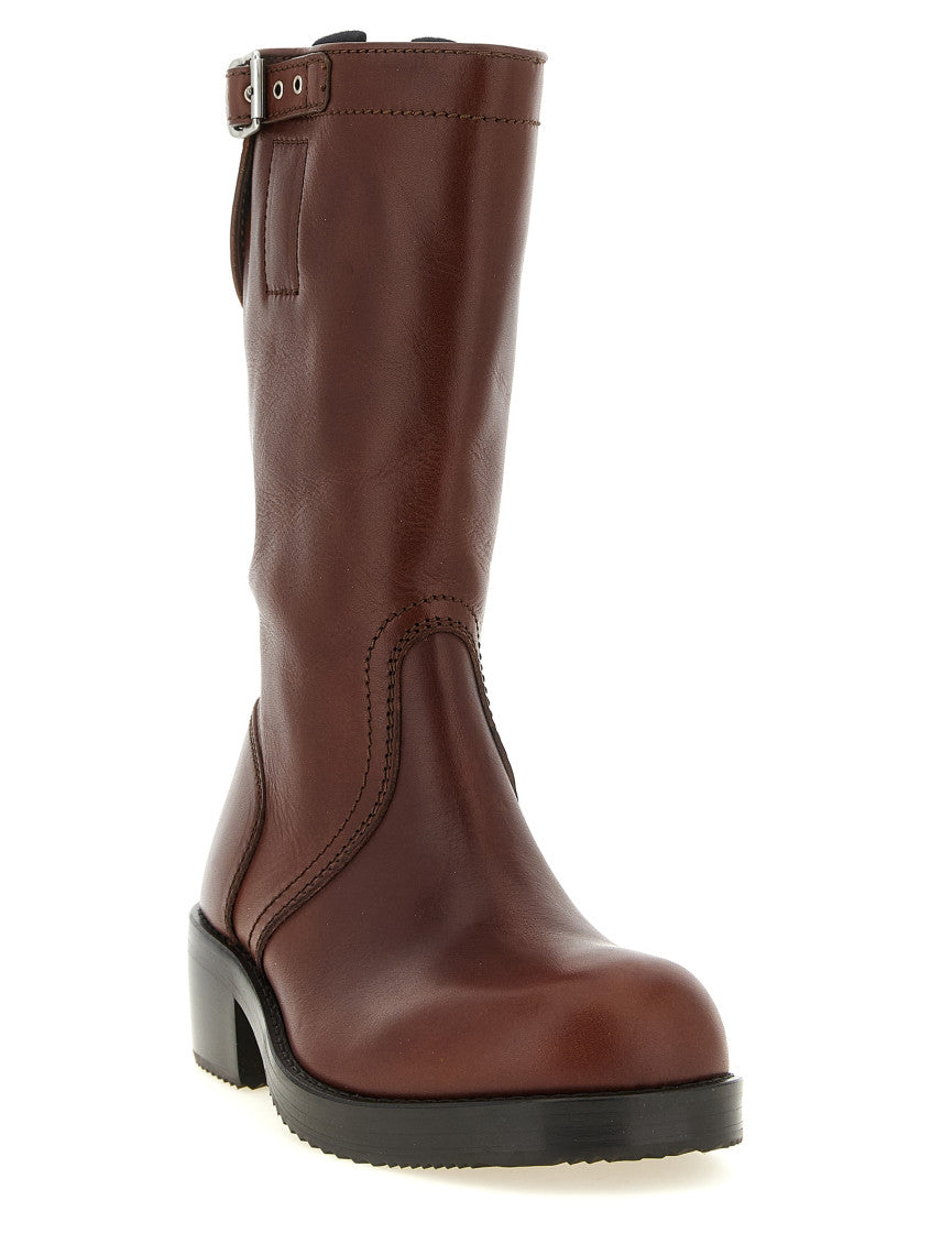 Brown Biker Boots 2