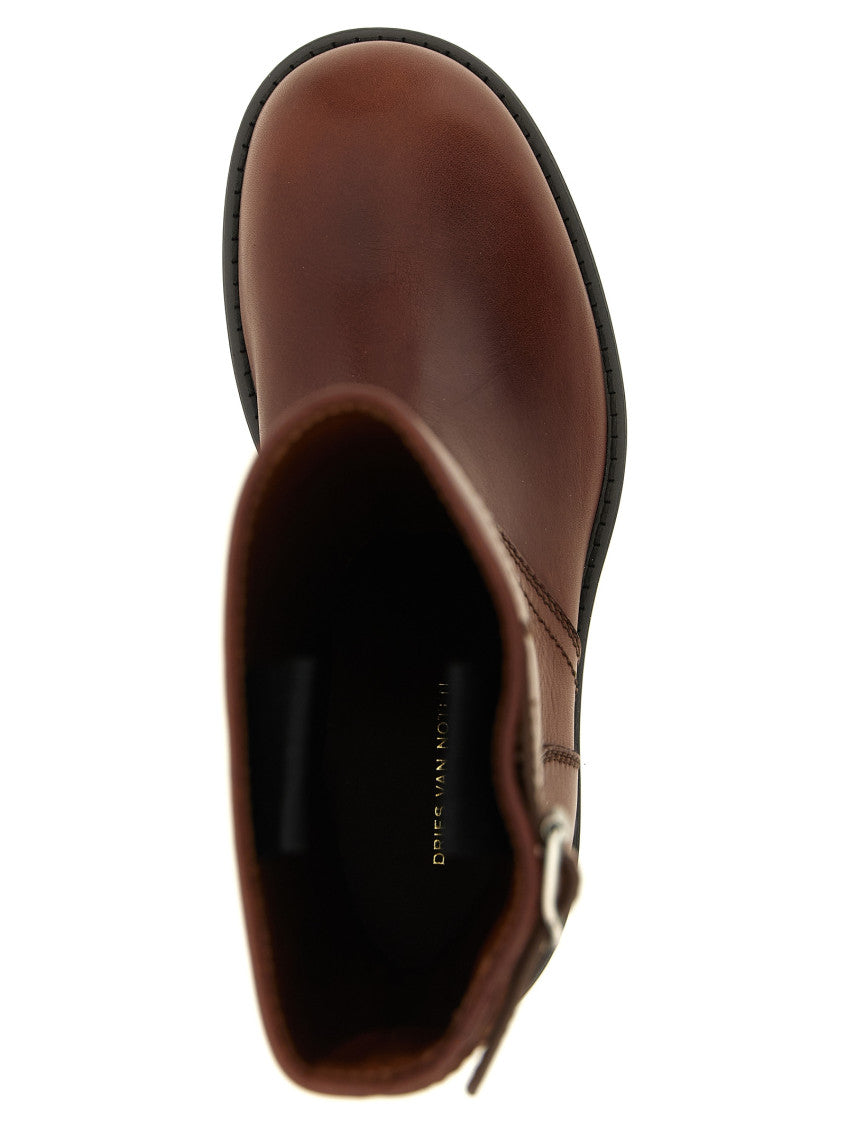Brown Biker Boots 4
