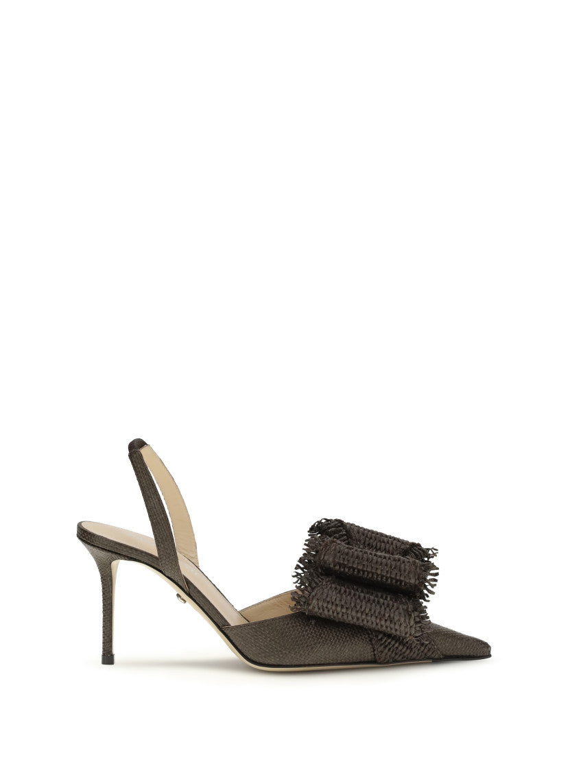 Brown Woven Pumps 1