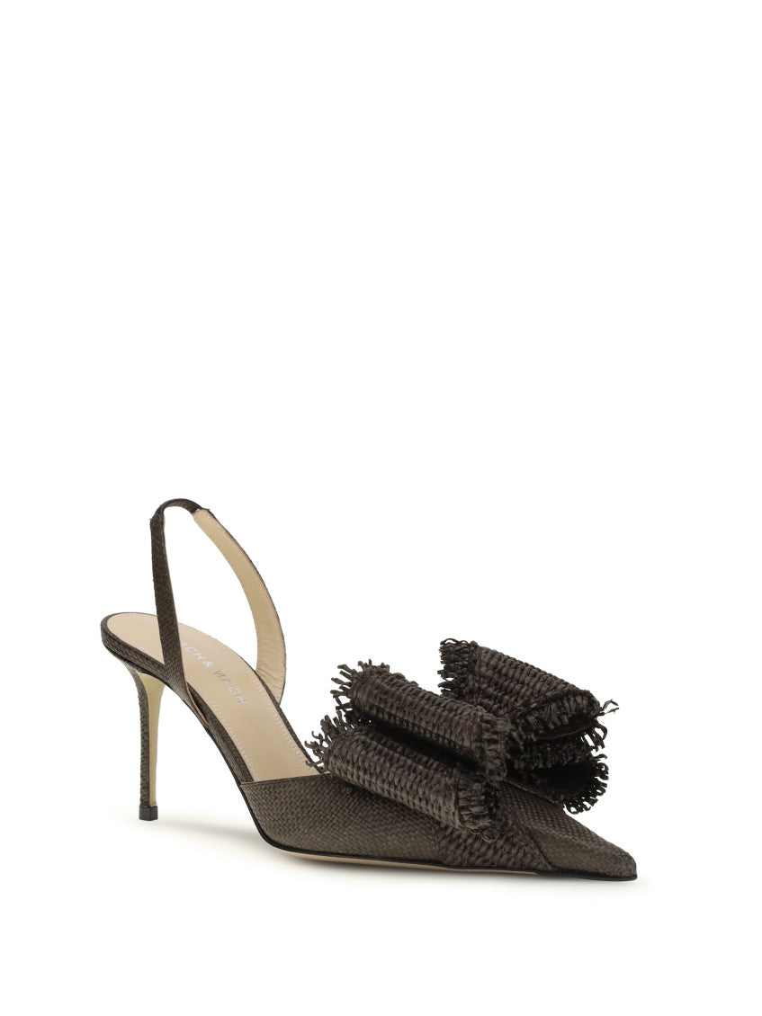 Brown Woven Pumps 2