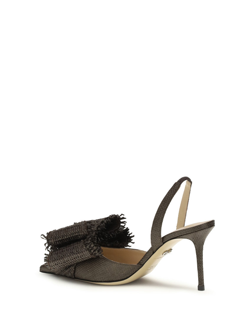 Brown Woven Pumps 3