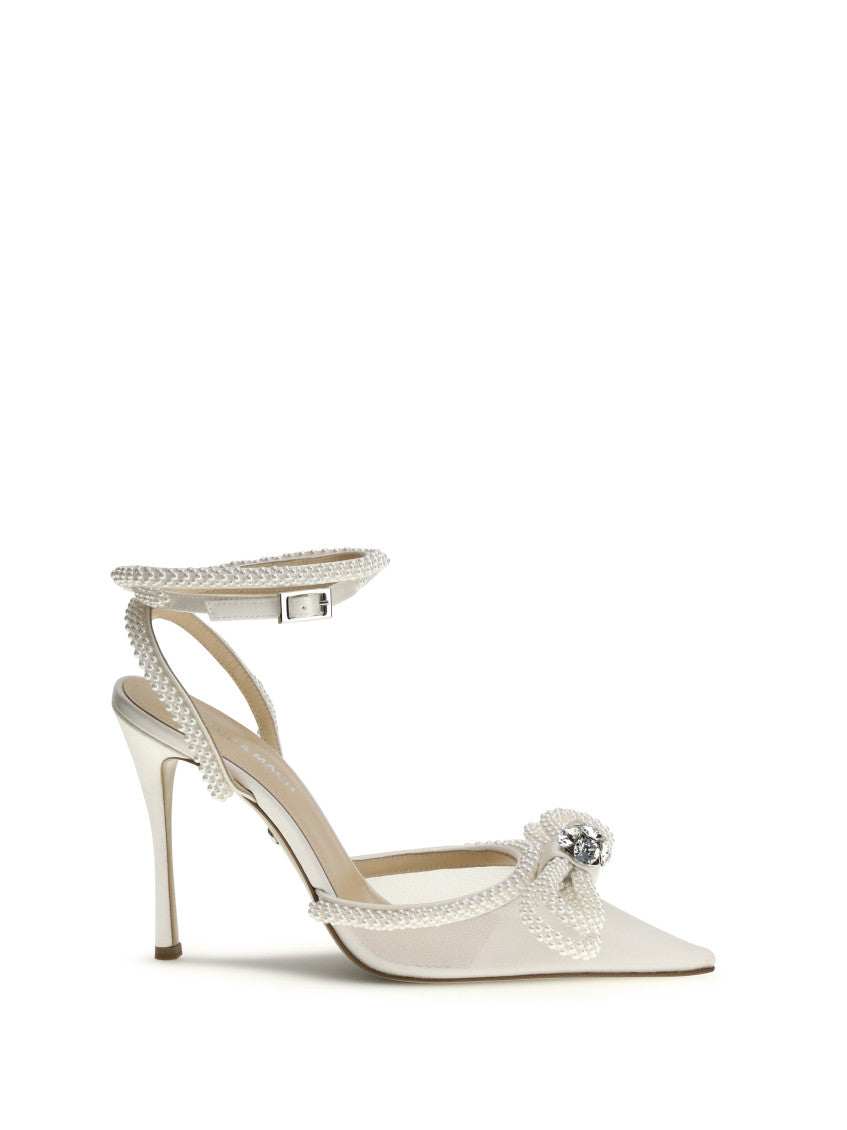 White Embellished Pumps 1
