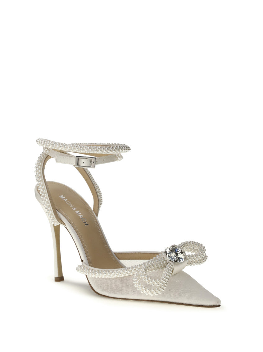 White Embellished Pumps 2