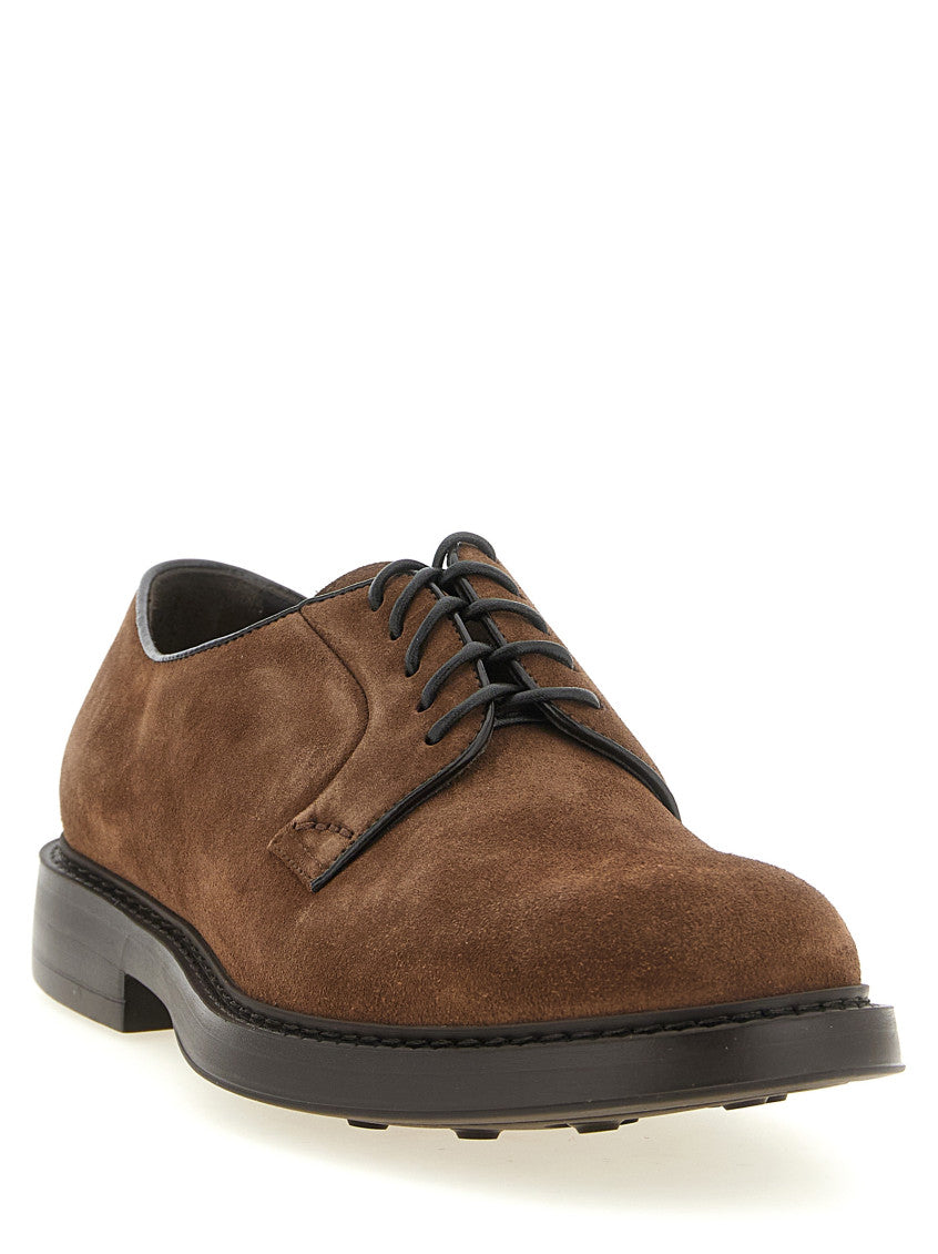 Brown Suede Lace Up Shoes 2