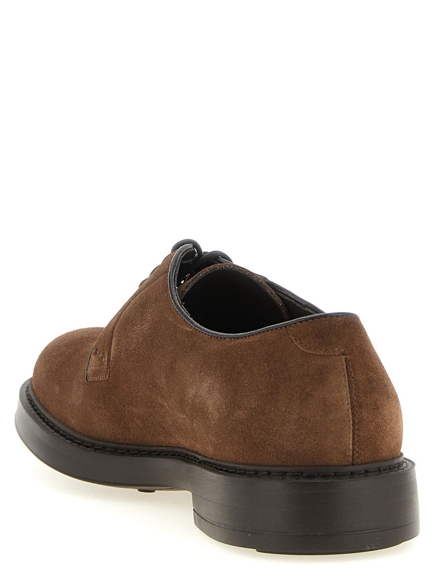 Brown Suede Lace Up Shoes 3
